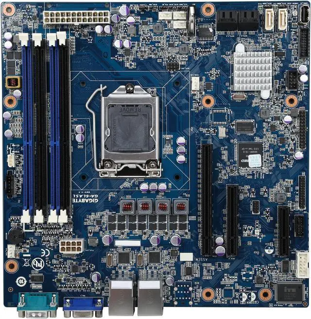 Alt view image 3 of 5 - GIGABYTE GA-6LASL Micro ATX Server Motherboard LGA 1150 Intel C222 DDR3 1600/1333