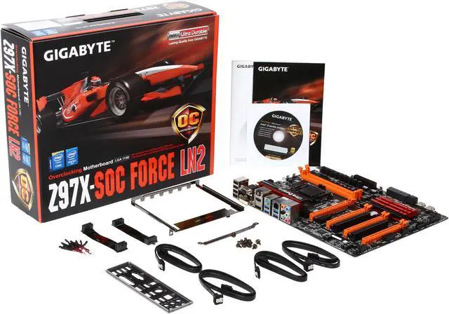 Alt view image 5 of 5 - GIGABYTE GA-Z97X-SOC FORCE LN2 LGA 1150 Intel Z97 HDMI USB 3.0 ATX Intel Motherboard