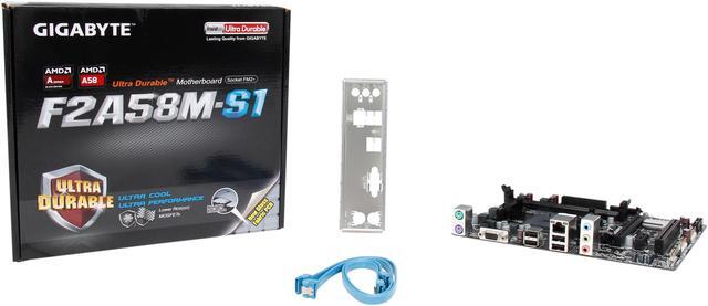 Alt view image 5 of 5 - GA-F2A58M-S1 FM2+ AMD A58 (Bolton D2) Micro ATX AMD Motherboard