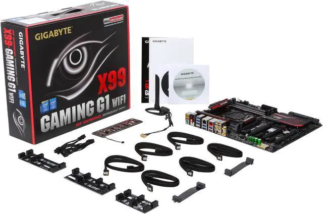 Alt view image 5 of 5 - GIGABYTE GA-X99-GAMING G1 WIFI LGA 2011-v3 Intel X99 USB 3.0 Extended ATX Intel Motherboard