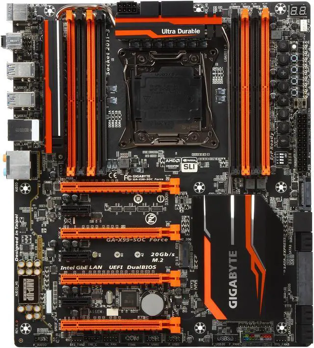 Alt view image 3 of 5 - GIGABYTE GA-X99-SOC FORCE LGA 2011-v3 Intel X99 USB 3.0 Extended ATX Intel Motherboard