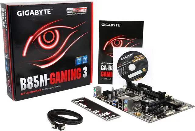 Alt view image 5 of 5 - GIGABYTE G1 Gaming GA-B85M-Gaming 3 (rev. 1.0) LGA 1150 Intel B85 HDMI USB 3.0 Micro ATX Intel Motherboard