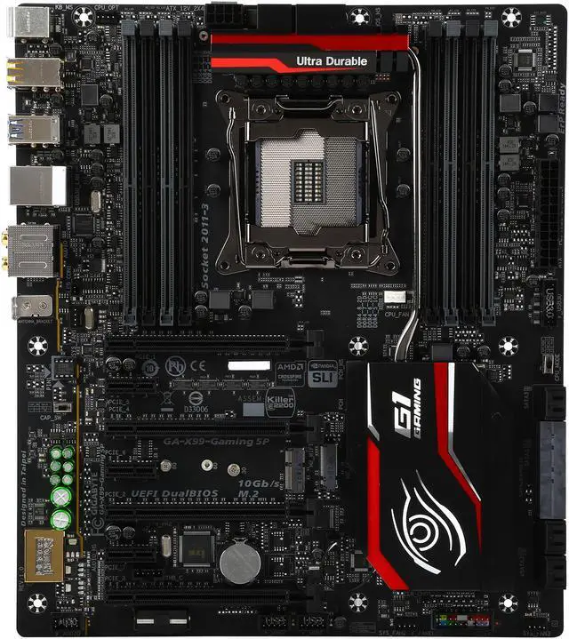 Alt view image 3 of 5 - GIGABYTE G1 Gaming GA-X99-Gaming 5P (rev. 1.0) LGA 2011-v3 Intel X99 USB 3.0 Extended ATX Intel Motherboard