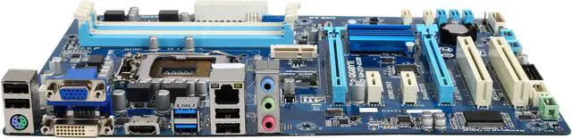 Alt view image 2 of 5 - GIGABYTE GA-Z77-DS3H LGA 1155 Intel Z77 HDMI USB 3.0 ATX Intel Motherboard