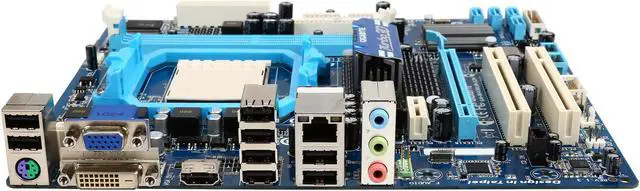 Alt view image 2 of 5 - GIGABYTE GA-MA78LM-S2H AM3/AM2+/AM2 AMD 760G HDMI Micro ATX AMD Motherboard