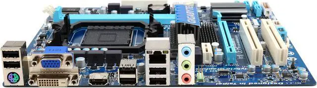 Alt view image 2 of 5 - GIGABYTE GA-880GM-D2H (rev. 3.1) AM3+ AMD 880G HDMI Micro ATX AMD Motherboard