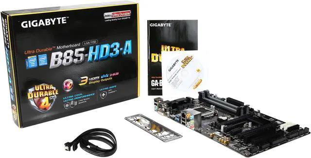 Alt view image 5 of 5 - GIGABYTE GA-B85-HD3-A (rev. 1.0) LGA 1150 Intel B85 HDMI USB 3.0 ATX Intel Motherboard