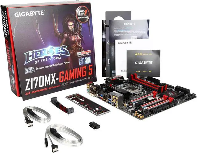 Alt view image 6 of 5 - GIGABYTE G1 Gaming GA-Z170MX-Gaming 5 LGA 1151 Intel Z170 HDMI USB 3.1 USB 3.0 Micro ATX Intel Motherboard