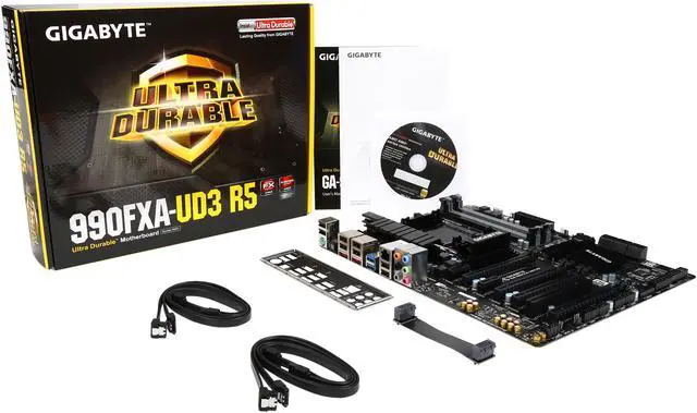 Alt view image 6 of 5 - GIGABYTE GA-990FXA-UD3 R5 (rev. 1.0) AM3+/AM3 AMD 990FX USB 3.0 ATX AMD Motherboard
