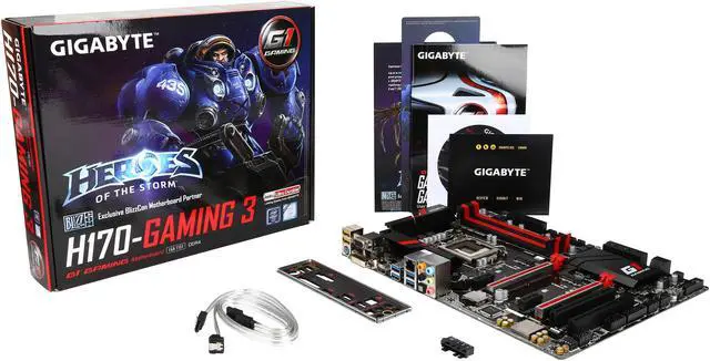 Alt view image 6 of 5 - GIGABYTE G1 Gaming GA-H170-Gaming 3 (rev. 1.0) LGA 1151 Intel H170 HDMI USB 3.0 ATX Intel Motherboard