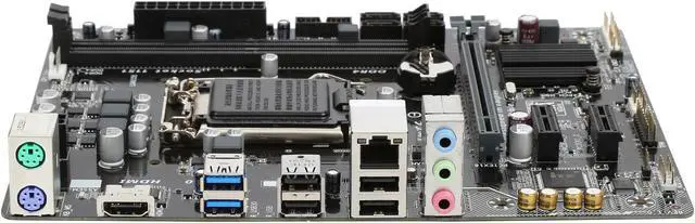 Alt view image 3 of 5 - GIGABYTE GA-H110M-A (rev. 1.0) LGA 1151 Intel H110 HDMI USB 3.0 Micro ATX Intel Motherboard