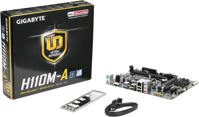 Alt view image 6 of 5 - GIGABYTE GA-H110M-A (rev. 1.0) LGA 1151 Intel H110 HDMI USB 3.0 Micro ATX Intel Motherboard