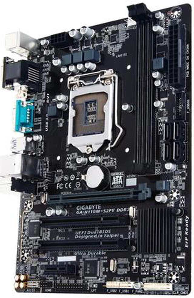 Alt view image 2 of 7 - GIGABYTE GA-H110M-S2PV DDR3 (rev. 1.0) LGA 1151 Intel H110 USB 3.0 Micro ATX Intel Motherboard
