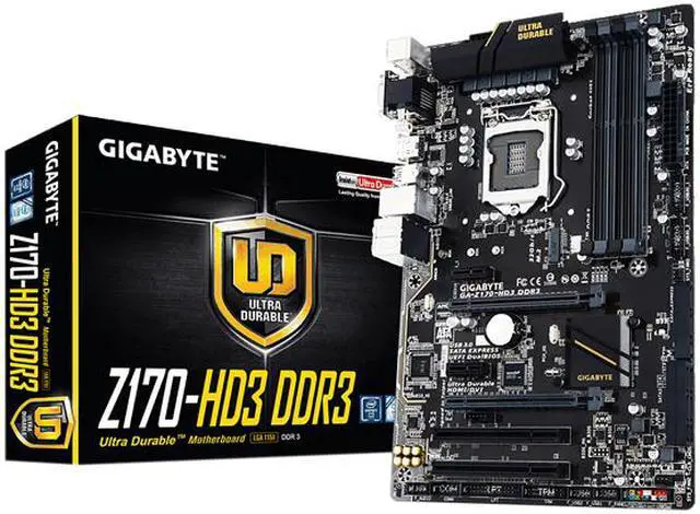 Alt view image 4 of 4 - GIGABYTE GA-Z170-HD3 DDR3 (rev. 1.0) LGA 1151 Intel Z170 HDMI USB 3.0 ATX Intel Motherboard
