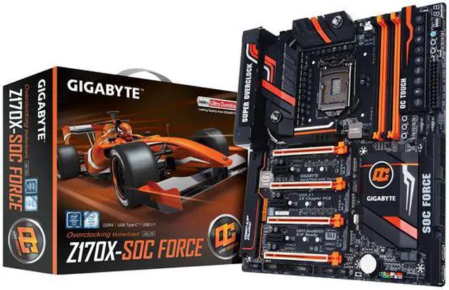 Alt view image 7 of 7 - GIGABYTE GA-Z170X-SOC FORCE (rev. 1.0) LGA 1151 Intel Z170 HDMI USB 3.1 USB 3.0 Extended ATX Intel Motherboard