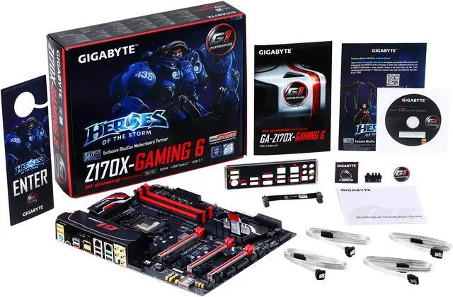 Alt view image 5 of 7 - GIGABYTE GA-Z170X-Gaming 6 (rev. 1.0) LGA 1151 Intel Z170 HDMI USB 3.1 USB 3.0 ATX Intel Motherboard