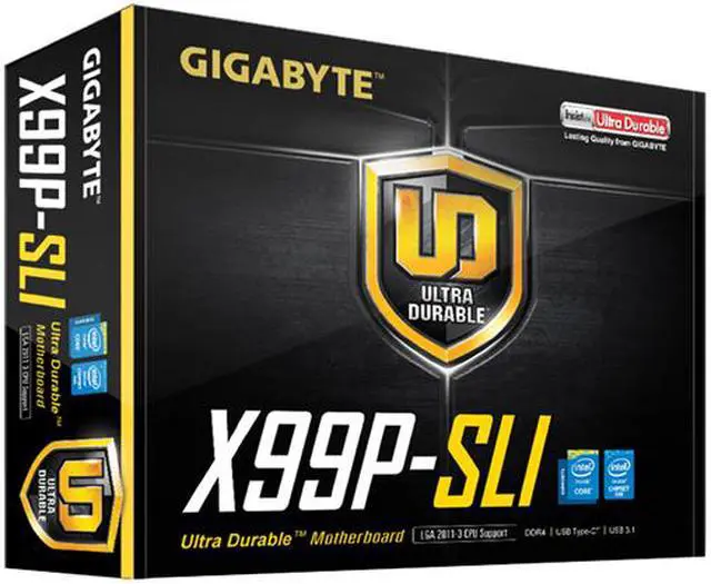 Alt view image 8 of 8 - GIGABYTE GA-X99P-SLI (rev. 1.0) LGA 2011-v3 Intel X99 USB 3.1 USB 3.0 ATX Intel Motherboard