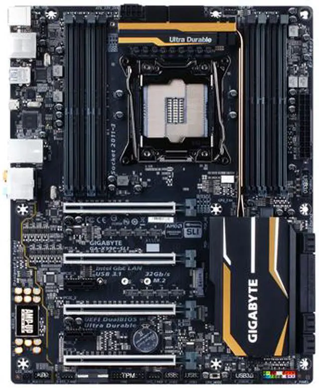 Alt view image 4 of 8 - GIGABYTE GA-X99P-SLI (rev. 1.0) LGA 2011-v3 Intel X99 USB 3.1 USB 3.0 ATX Intel Motherboard