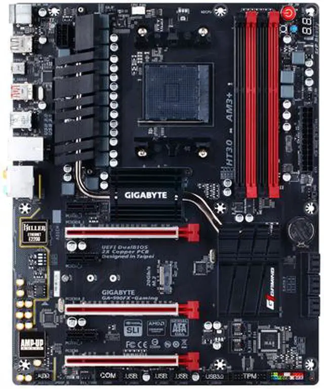 Alt view image 4 of 8 - GIGABYTE GA-990FX-Gaming AM3+ AMD 990FX USB 3.1 USB 3.0 ATX AMD Motherboard