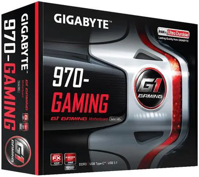 Alt view image 8 of 8 - GIGABYTE GA-970-Gaming (rev. 1.0) AM3+/AM3 AMD 970 USB 3.1 USB 3.0 ATX AMD Motherboard