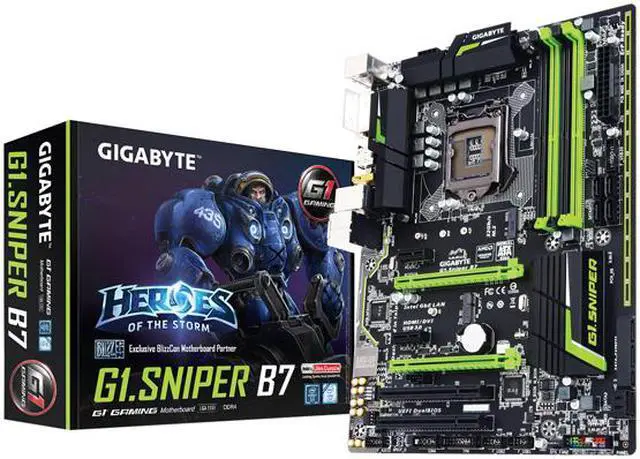 Alt view image 5 of 6 - GIGABYTE G1.Sniper B7 (rev. 1.0) LGA 1151 Intel B150 HDMI USB 3.0 ATX Intel Motherboard