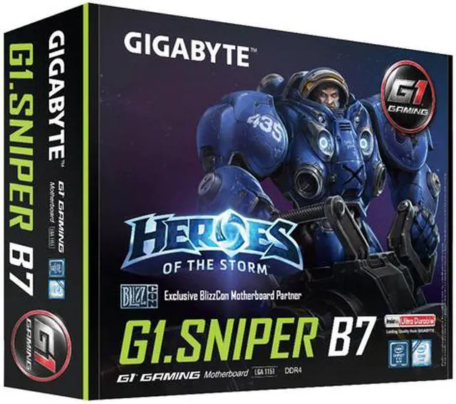 Alt view image 6 of 6 - GIGABYTE G1.Sniper B7 (rev. 1.0) LGA 1151 Intel B150 HDMI USB 3.0 ATX Intel Motherboard