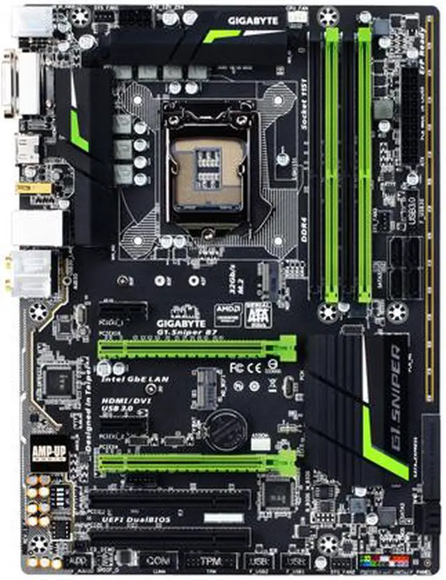 Alt view image 2 of 6 - GIGABYTE G1.Sniper B7 (rev. 1.0) LGA 1151 Intel B150 HDMI USB 3.0 ATX Intel Motherboard