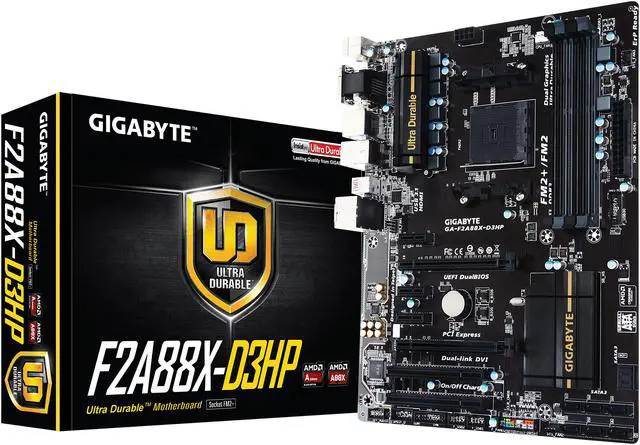 Alt view image 7 of 7 - GIGABYTE GA-F2A88X-D3HP (rev. 1.0) FM2+ AMD A88X (Bolton D4) USB 3.1 USB 3.0 HDMI ATX AMD Motherboard