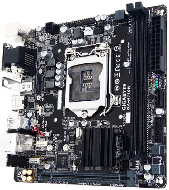 Alt view image 3 of 7 - GIGABYTE GA-H110N (rev. 1.0) LGA 1151 Intel H110 HDMI USB 3.0 Mini ITX Intel Motherboard