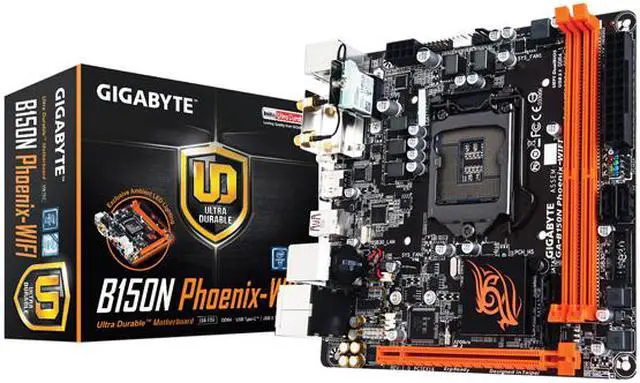 Alt view image 6 of 6 - GIGABYTE GA-B150N PHOENIX-WIFI LGA 1151 Intel B150 HDMI USB 3.1 USB 3.0 Mini ITX Intel Motherboard
