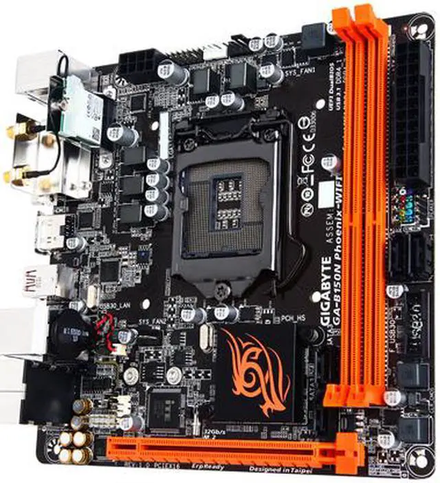 Alt view image 3 of 6 - GIGABYTE GA-B150N PHOENIX-WIFI LGA 1151 Intel B150 HDMI USB 3.1 USB 3.0 Mini ITX Intel Motherboard