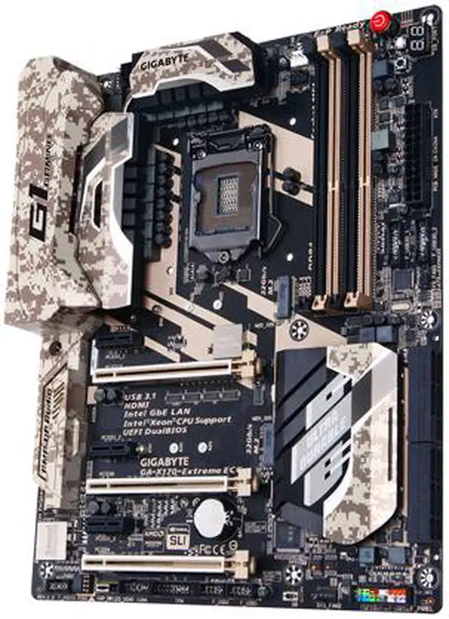 Alt view image 2 of 6 - GIGABYTE GA-X170-EXTREME ECC (rev. 1.0) LGA 1151 Intel C236 HDMI USB 3.1 USB 3.0 ATX Intel Motherboard