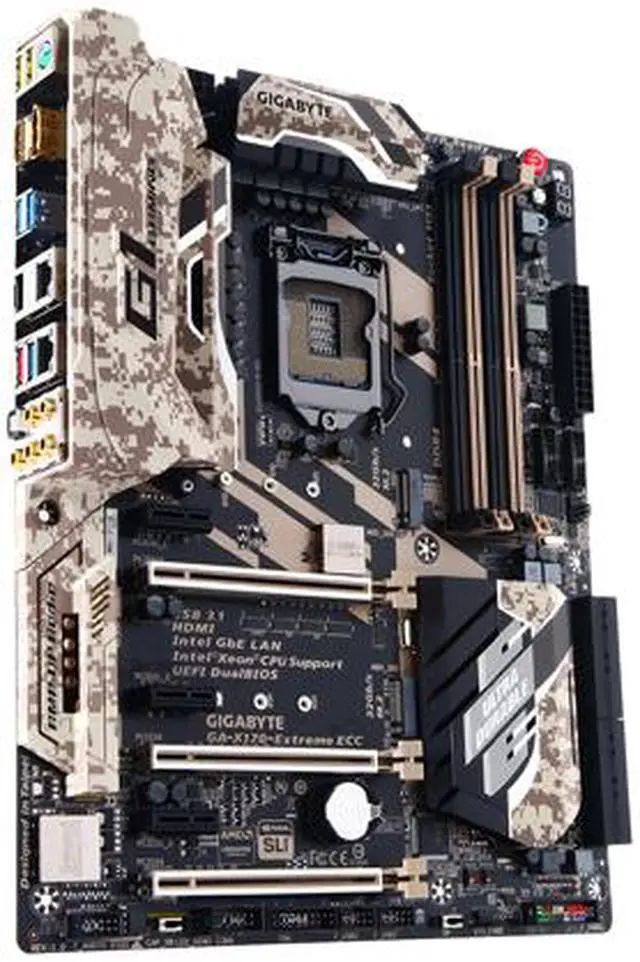 Alt view image 4 of 6 - GIGABYTE GA-X170-EXTREME ECC (rev. 1.0) LGA 1151 Intel C236 HDMI USB 3.1 USB 3.0 ATX Intel Motherboard