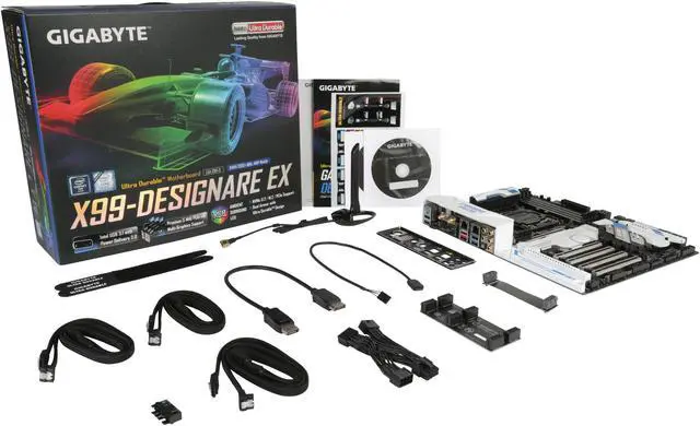 Alt view image 5 of 5 - GIGABYTE GA-X99-Designare EX (rev. 1.0) LGA 2011-v3 Intel X99 USB 3.1 USB 3.0 ATX Intel Motherboard