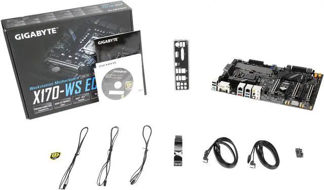 Alt view image 5 of 5 - GIGABYTE GA-X170-WS ECC (rev. 1.0) LGA 1151 Intel C236 USB 3.1 USB 3.0 ATX Motherboards - Intel