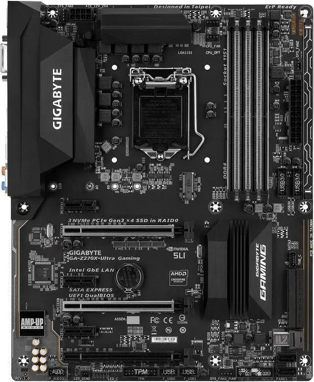 Alt view image 4 of 7 - GIGABYTE GA-Z270X-Ultra Gaming (rev. 1.0) LGA 1151 Intel Z270 HDMI USB 3.1 ATX Motherboards - Intel