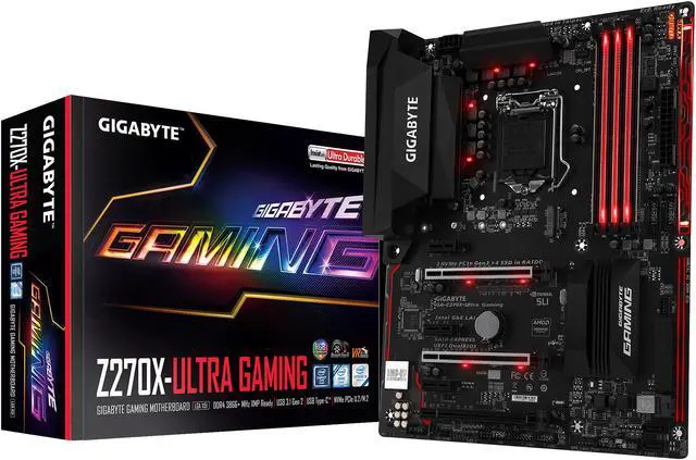Alt view image 7 of 7 - GIGABYTE GA-Z270X-Ultra Gaming (rev. 1.0) LGA 1151 Intel Z270 HDMI USB 3.1 ATX Motherboards - Intel