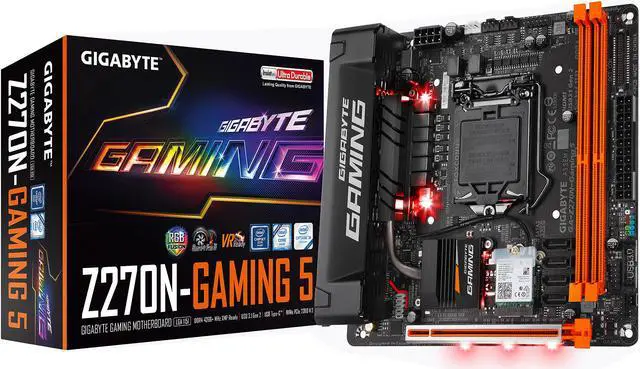 Alt view image 5 of 5 - GIGABYTE GA-Z270N-Gaming 5 (rev. 1.0) LGA 1151 Intel Z270 HDMI USB 3.1 Mini ITX Intel Motherboard