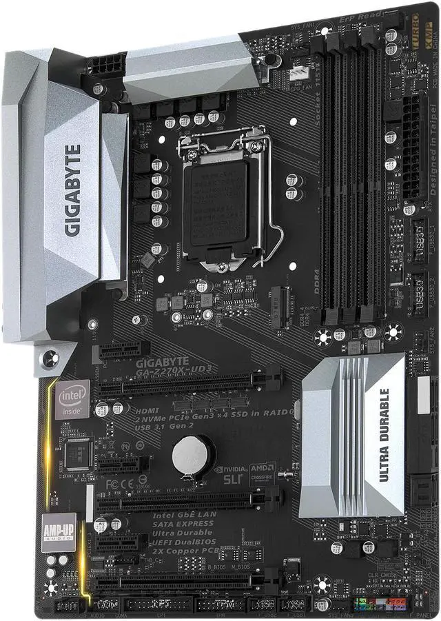 Alt view image 2 of 4 - GIGABYTE GA-Z270X-UD3 (rev. 1.0) LGA 1151 Intel Z270 HDMI USB 3.1 ATX Motherboards - Intel
