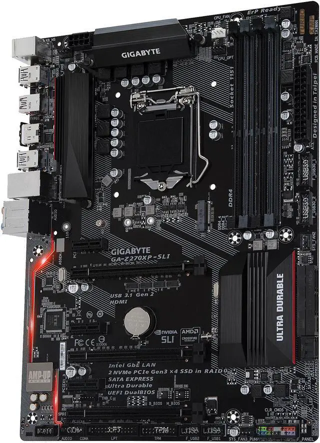 Alt view image 2 of 4 - GIGABYTE GA-Z270XP-SLI (rev. 1.0) LGA 1151 Intel Z270 HDMI USB 3.1 ATX Intel Motherboard