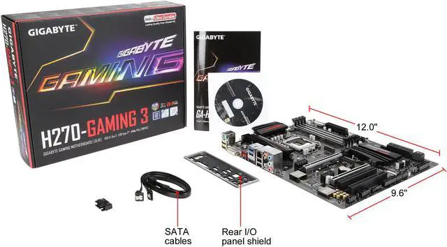 Alt view image 5 of 5 - GIGABYTE GA-H270-Gaming 3 (rev. 1.0) LGA 1151 Intel H270 HDMI USB 3.1 ATX Motherboards - Intel