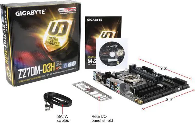 Alt view image 5 of 5 - GIGABYTE GA-Z270M-D3H (rev. 1.0) LGA 1151 Intel Z270 HDMI USB 3.1 Micro ATX Motherboards - Intel