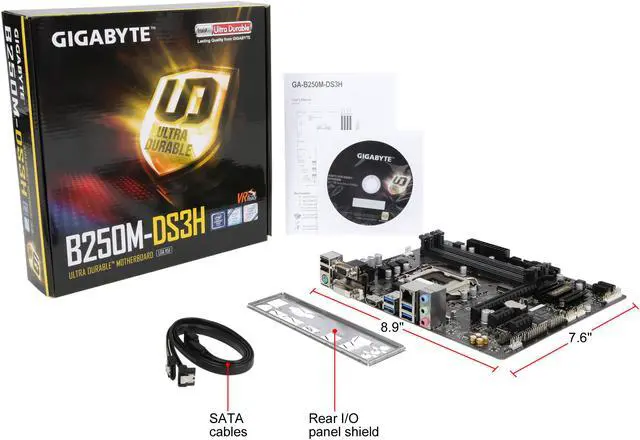 Alt view image 6 of 5 - GIGABYTE GA-B250M-DS3H (rev. 1.0) LGA 1151 Intel B250 HDMI USB 3.1 Micro ATX Intel Motherboard