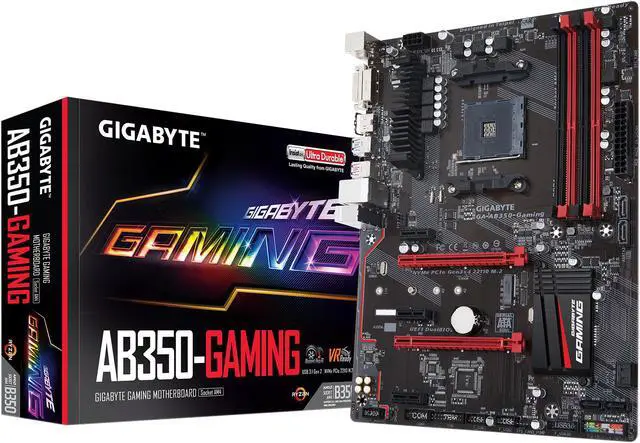 Alt view image 5 of 5 - GIGABYTE GA-AB350-Gaming (rev. 1.0) AM4 AMD B350 USB 3.1 HDMI ATX AMD Motherboard