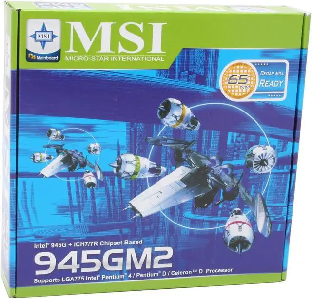 Alt view image 5 of 5 - MSI 945GM2-F LGA 775 Intel 945G Micro ATX Intel Motherboard