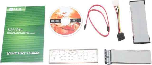 Alt view image 4 of 5 - MSI K9N Neo-F AM2 NVIDIA nForce 550 MCP ATX AMD Motherboard