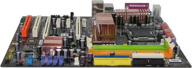 Alt view image 2 of 3 - MSI 975X Platinum V.2 LGA 775 Intel 975X ATX Intel Motherboard