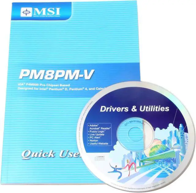 Alt view image 5 of 6 - MSI PM8PM-V LGA 775 VIA P4M800 PRO Micro ATX Intel Motherboard
