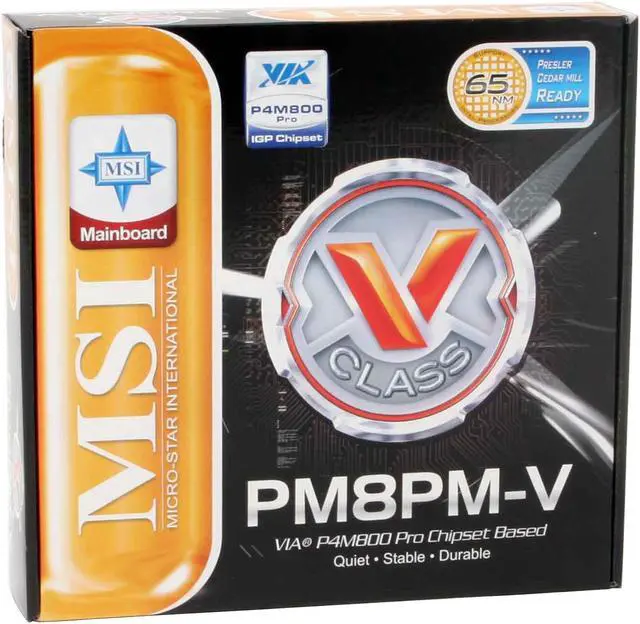Alt view image 6 of 6 - MSI PM8PM-V LGA 775 VIA P4M800 PRO Micro ATX Intel Motherboard