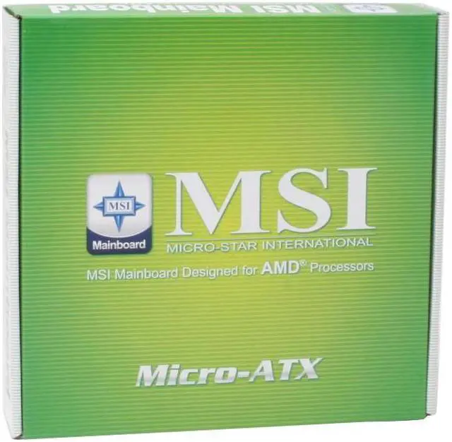 Alt view image 7 of 7 - MSI K8MM3-V 754 VIA K8M800 Micro ATX AMD Motherboard
